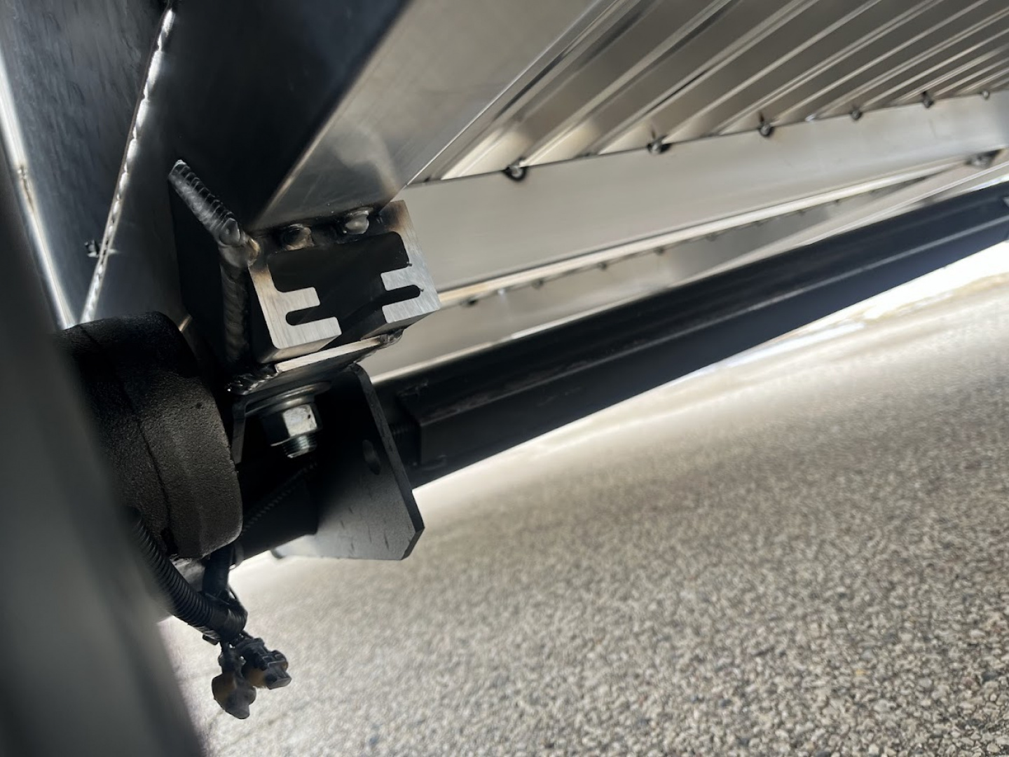 New 2026 Black Rhino LSS714A-5K Aluminum 5K GVWR 81"x14' w/ Brakes & Bi-Fold Gate (ATV / UTV / Side by Side) Utility Trailer