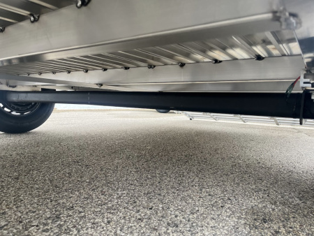 New 2026 Black Rhino LSS714A-5K Aluminum 5K GVWR 81"x14' w/ Brakes & Bi-Fold Gate (ATV / UTV / Side by Side) Utility Trailer