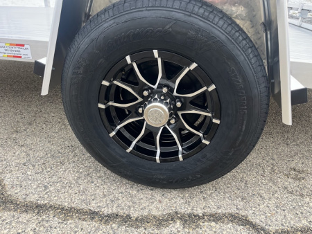 New 2026 Black Rhino LSS714A-5K Aluminum 5K GVWR 81"x14' w/ Brakes & Bi-Fold Gate (ATV / UTV / Side by Side) Utility Trailer