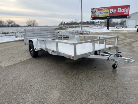 New 2026 Black Rhino LSS714A-5K Aluminum 5K GVWR 81 x14' w/ Brakes & Bi-Fold Gate (ATV / UTV / Side by Side) Utility Trailer