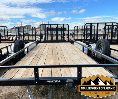 New 2026 PJ UL 7 X 18 TA Utility Trailer- W/ATV ramps