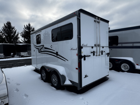 New 2024 Hawk Custom Classic 2 Horse Straight Load w/ Ramp