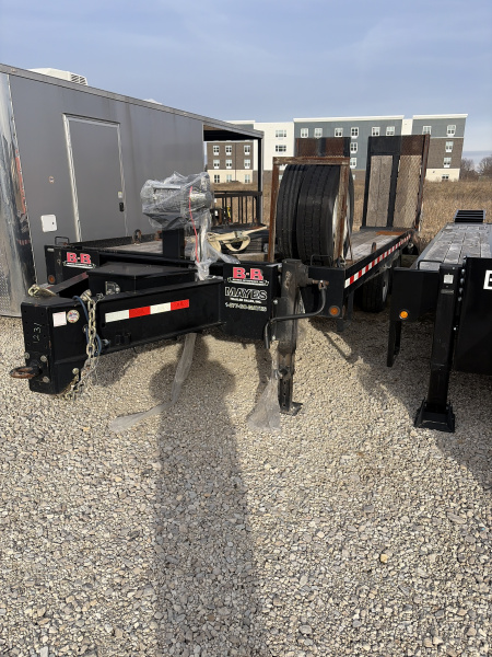 Used USED 2020 Behnke Enterprises FB8X22PT-20E Deckover Trailer 8X22 TA DOVETAIL W/ STAND UP RAMPS (GVW: 20000) BLACK