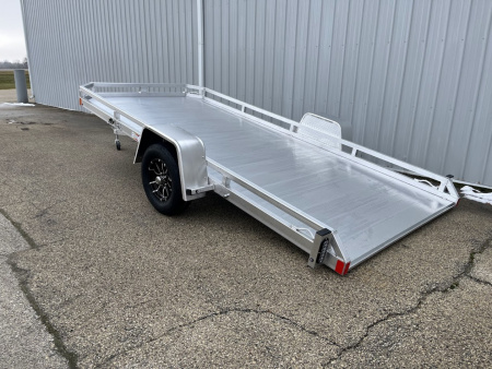 New 2026 Black Rhino TS8114A Aluminum 77 x14' (Equipment / ATV / UTV / Side by Side) Low Profile Tilt Trailer