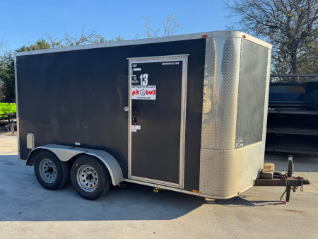 Used 2017 Arising 7X12 ENCLOSED TRAILER Cargo / Enclosed Trailer