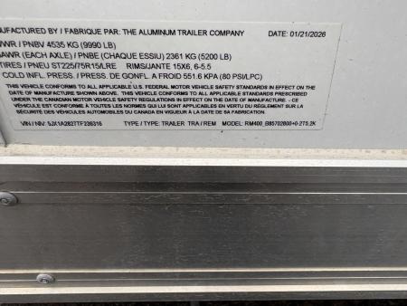 New 2026 ATC 8.5 X 28 10K RoM400 Car / Racing Trailer