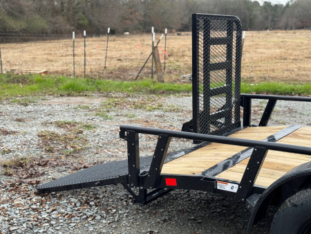 New 2026 RawMaxx UTX 83X16 W/4' HD FOLDING SPLIT GATE 10K GVWR Utility Trailer