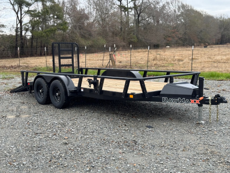 New 2026 RawMaxx UTX 83X16 W/4' HD FOLDING SPLIT GATE 10K GVWR Utility Trailer