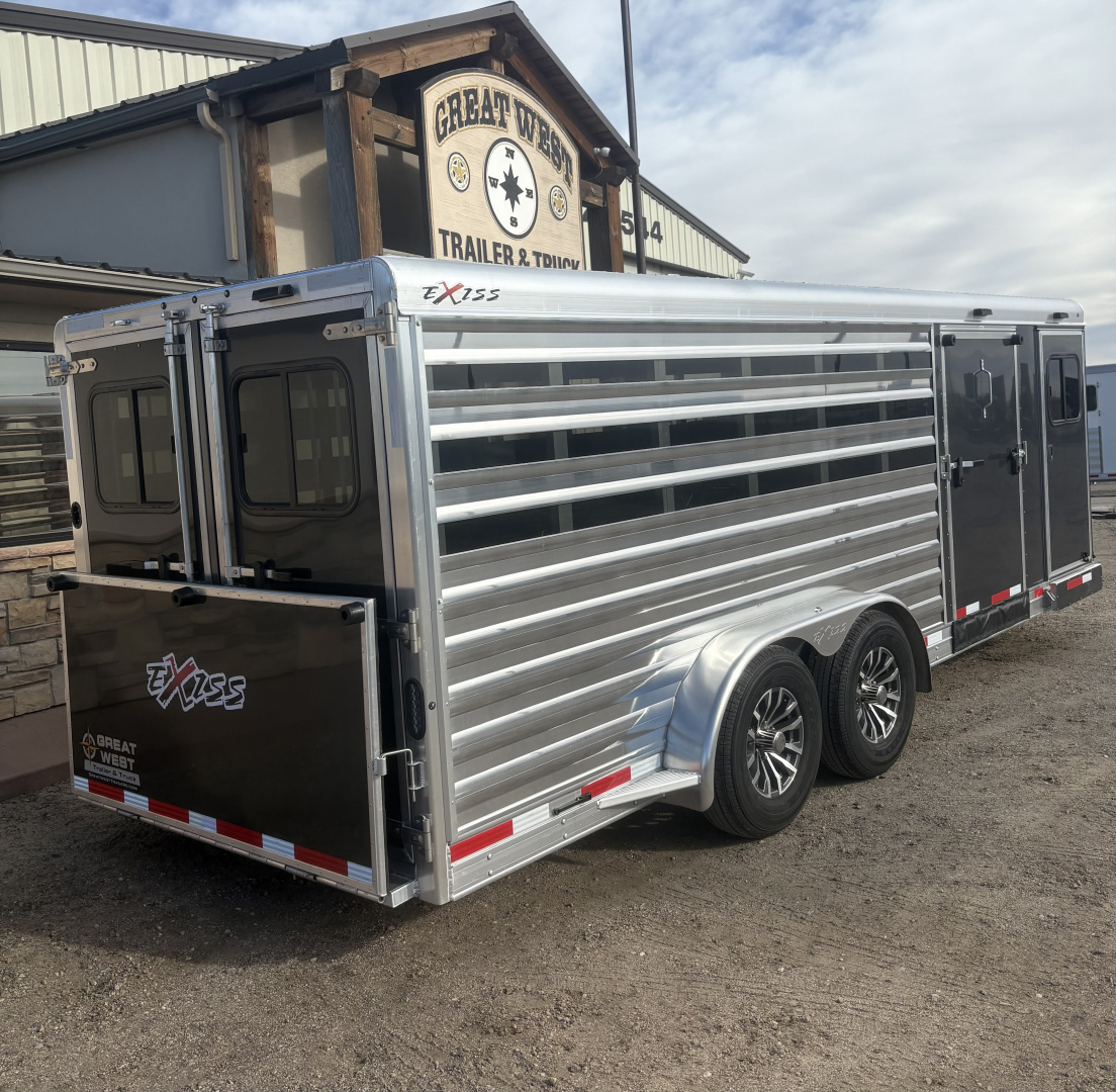 New 2026 Exiss Trailers Bumper Pull Low Pro Show Stock Trailer