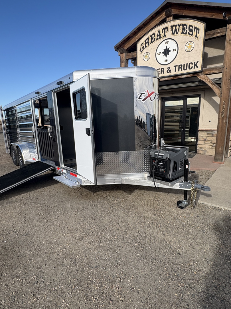 New 2026 Exiss Trailers Bumper Pull Low Pro Show Stock Trailer