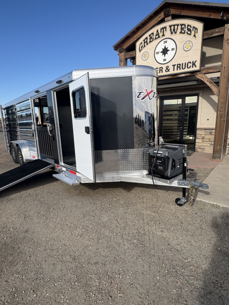 New 2026 Exiss Trailers Bumper Pull Low Pro Show Stock Trailer