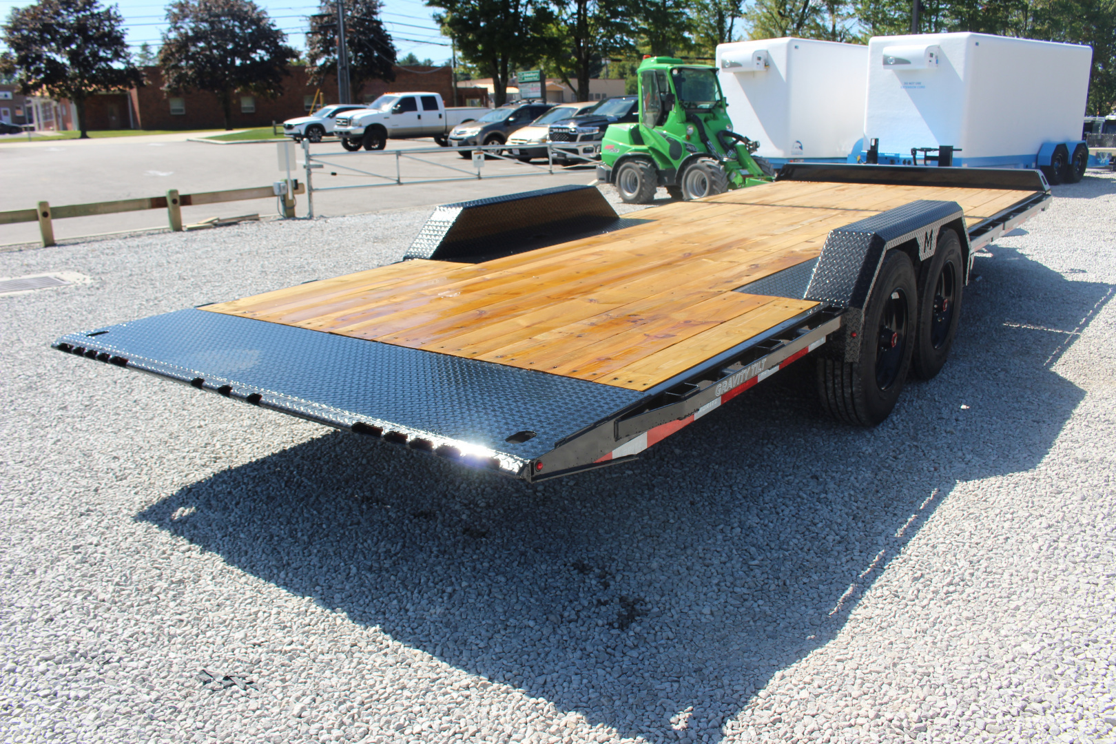 New 2026 Moritz 7' x 16' + 6' Low Pro - Gravity Tilt - Tilt Trailer - 25900# GVW