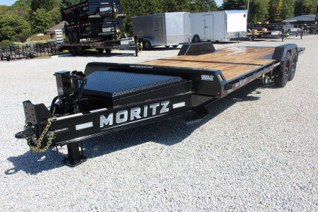 New 2026 Moritz 7' x 16' + 6' Low Pro - Gravity Tilt - Tilt Trailer - 25900# GVW