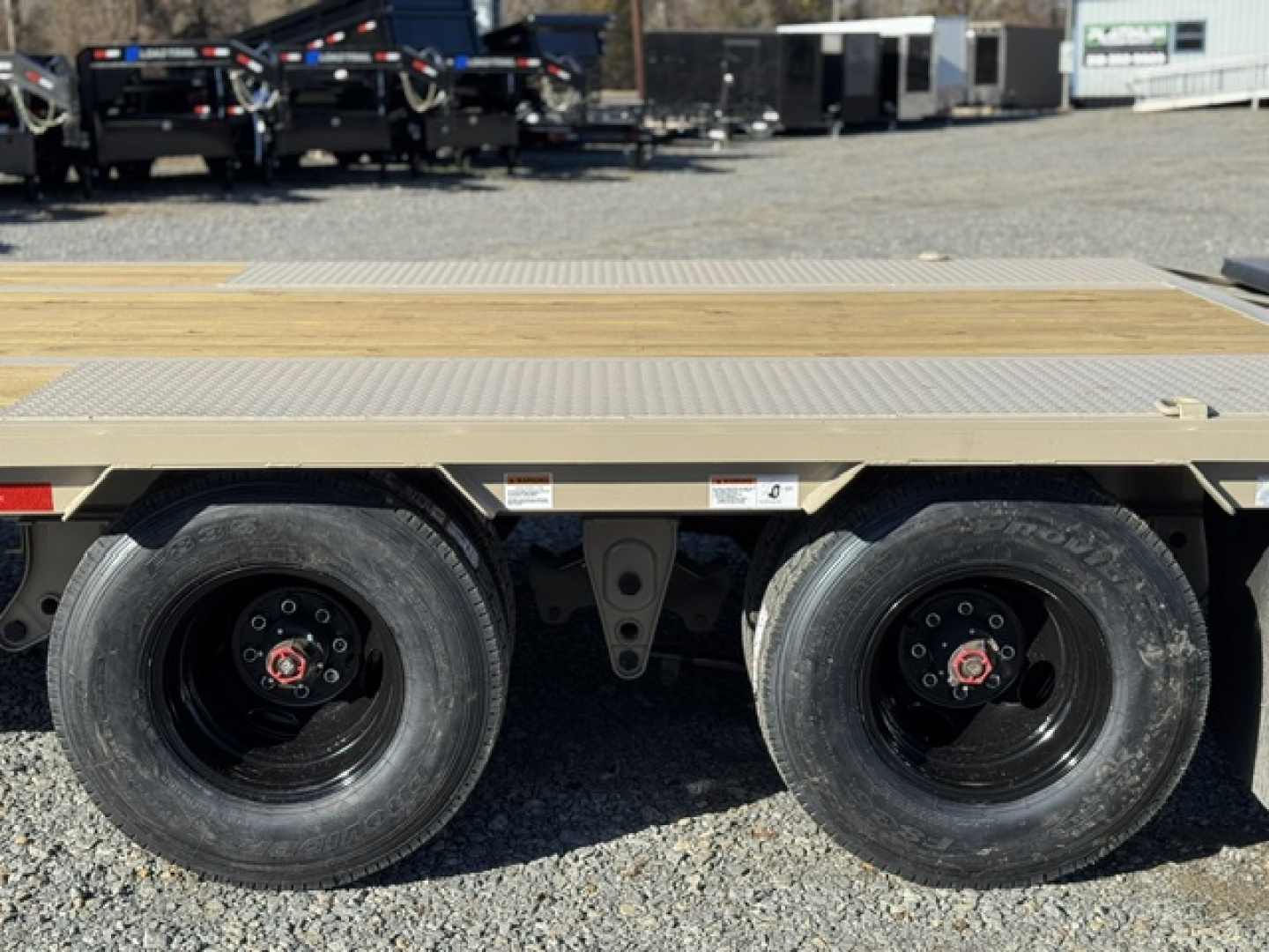 New 2026 RawMaxx FDX 102X25 12K HYD. DISC BRAKE/ MAXX RAMPS/ 14PLY TIRES 24K GVWR GOOSENECK Flatbed Trailer