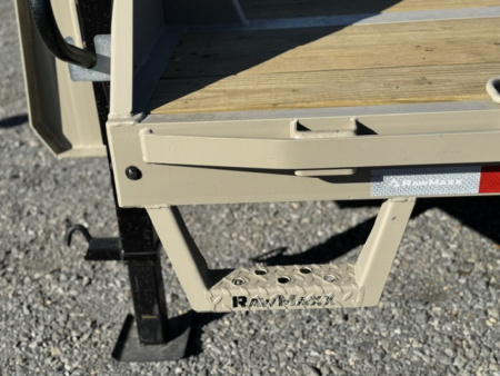 New 2026 RawMaxx FDX 102X25 12K HYD. DISC BRAKE/ MAXX RAMPS/ 14PLY TIRES 24K GVWR GOOSENECK Flatbed Trailer