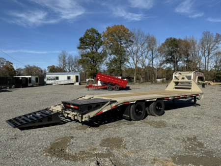 New 2026 RawMaxx FDX 102X25 12K HYD. DISC BRAKE/ MAXX RAMPS/ 14PLY TIRES 24K GVWR GOOSENECK Flatbed Trailer