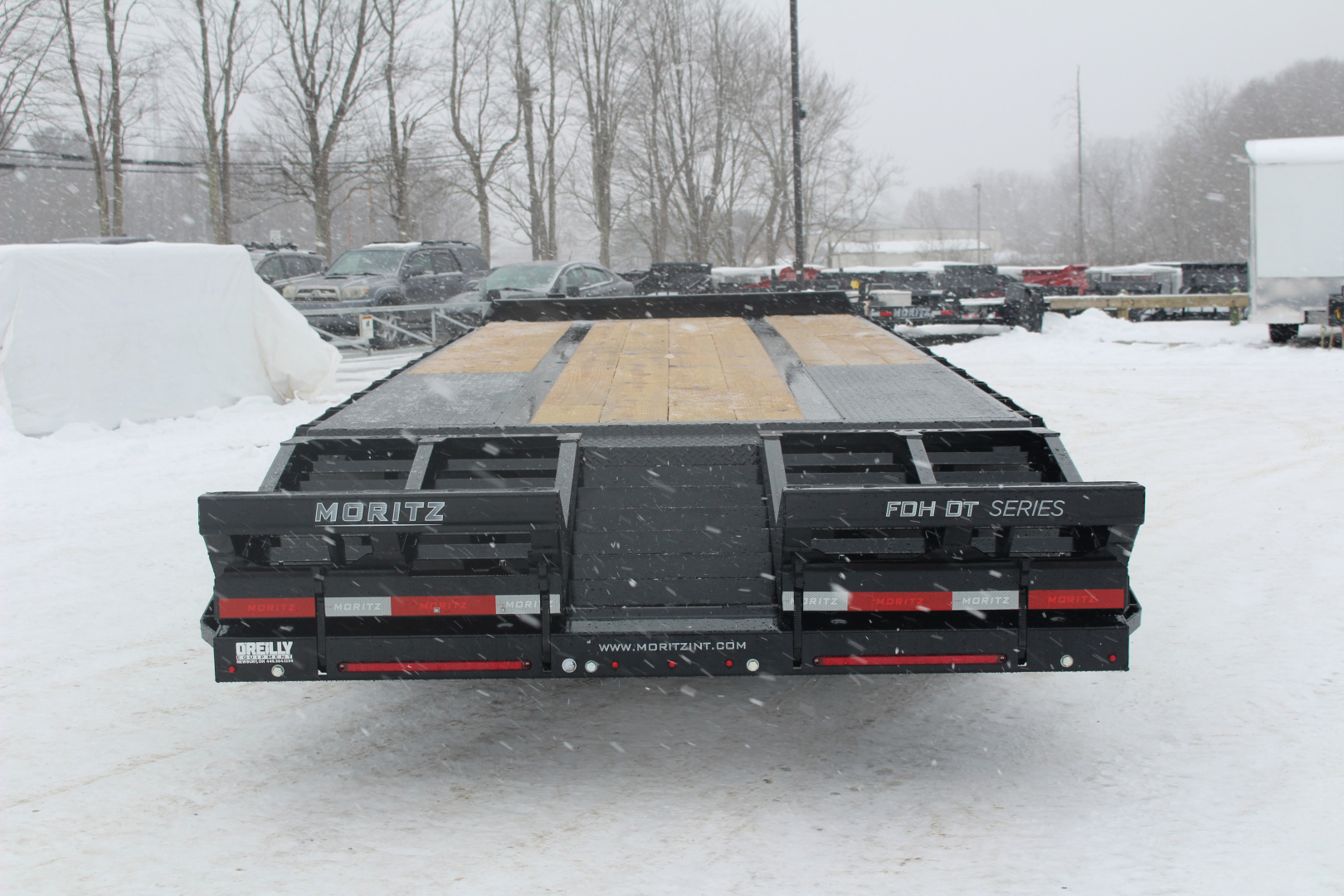 New 2026 Moritz FDPH DT 25' + 5' - Pintle Ring Deckover AIR BRAKE Equipment Trailer - 40000# GVW