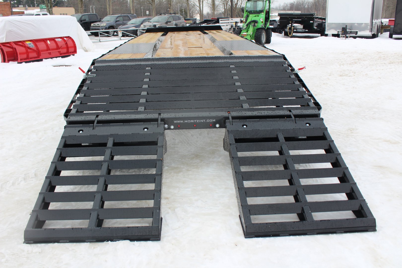 New 2026 Moritz FDPH DT 25' + 5' - Pintle Ring Deckover AIR BRAKE Equipment Trailer - 40000# GVW