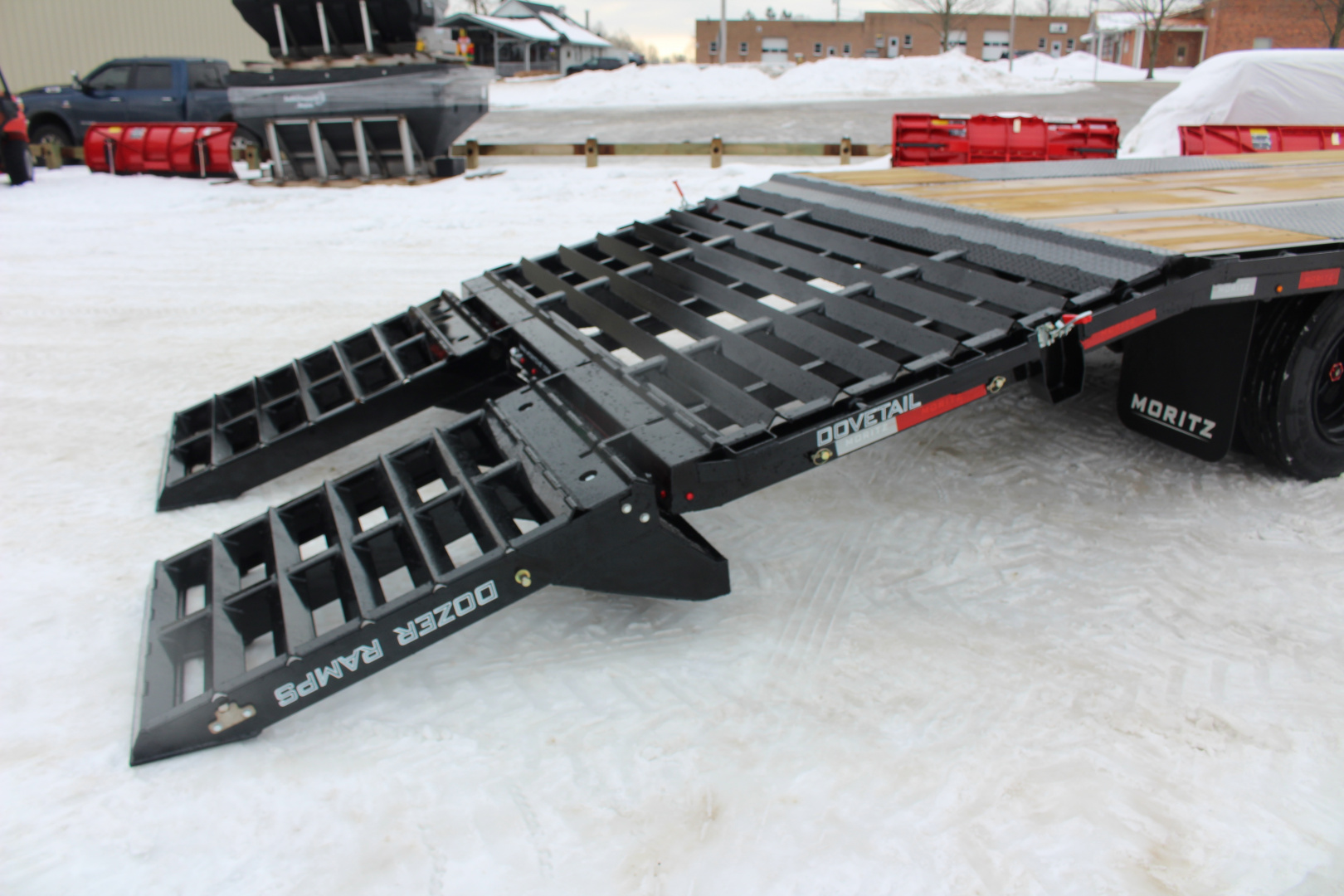 New 2026 Moritz FDPH DT 25' + 5' - Pintle Ring Deckover AIR BRAKE Equipment Trailer - 40000# GVW