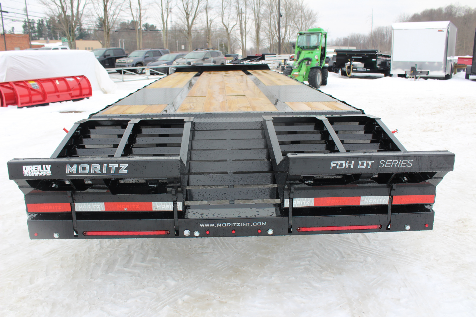 New 2026 Moritz FDPH DT 25' + 5' - Pintle Ring Deckover AIR BRAKE Equipment Trailer - 40000# GVW