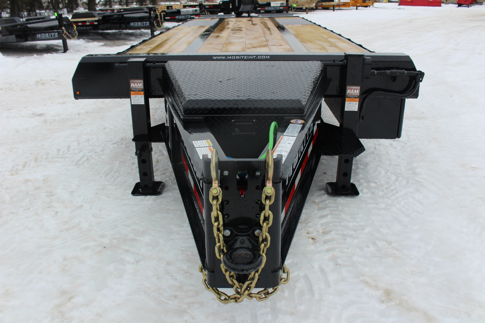 New 2026 Moritz FDPH DT 25' + 5' - Pintle Ring Deckover AIR BRAKE Equipment Trailer - 40000# GVW