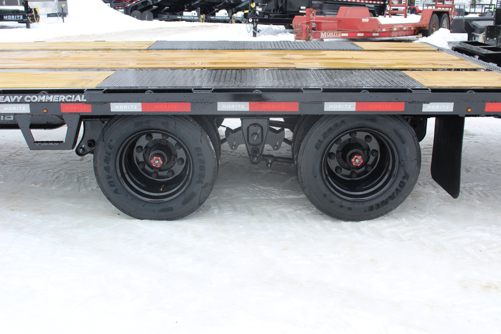 New 2026 Moritz FDPH DT 25' + 5' - Pintle Ring Deckover AIR BRAKE Equipment Trailer - 40000# GVW