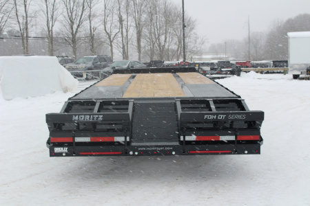 New 2026 Moritz FDPH DT 25' + 5' - Pintle Ring Deckover AIR BRAKE Equipment Trailer - 40000# GVW