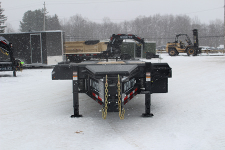 New 2026 Moritz FDPH DT 25' + 5' - Pintle Ring Deckover AIR BRAKE Equipment Trailer - 40000# GVW