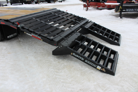 New 2026 Moritz FDPH DT 25' + 5' - Pintle Ring Deckover AIR BRAKE Equipment Trailer - 40000# GVW