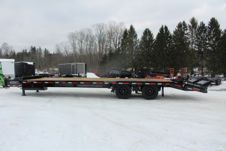 New 2026 Moritz FDPH DT 25' + 5' - Pintle Ring Deckover AIR BRAKE Equipment Trailer - 40000# GVW