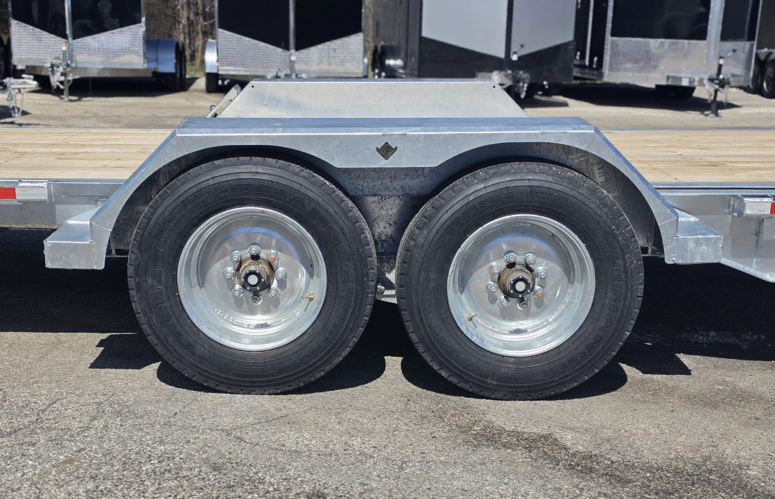 New 82X20 GALVANIZED POWER TILT DECK DUAL HYDRAULIC RAMS 8 K AXLES 2026 TRIUMPH