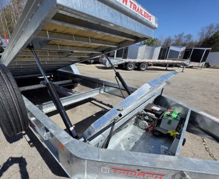 New 82X20 GALVANIZED POWER TILT DECK DUAL HYDRAULIC RAMS 8 K AXLES 2026 TRIUMPH