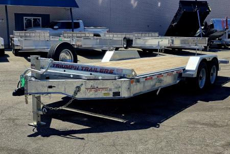 New 82X20 GALVANIZED POWER TILT DECK DUAL HYDRAULIC RAMS 8 K AXLES 2026 TRIUMPH