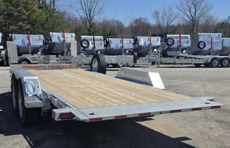 New 82X20 GALVANIZED POWER TILT DECK DUAL HYDRAULIC RAMS 8 K AXLES 2026 TRIUMPH
