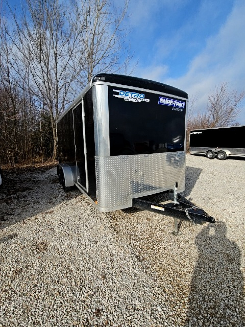 Used 2022 Sure-Trac 7 X 16 7K DOUBLE REAR DOOR Cargo / Enclosed Trailer