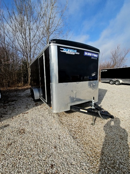 Used 2022 Sure-Trac 7 X 16 7K DOUBLE REAR DOOR Cargo / Enclosed Trailer