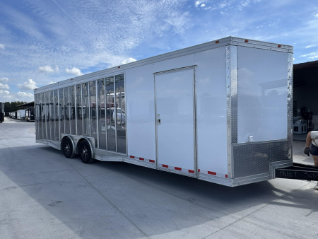 Used USED 2025 DISPLAY TRAILER SHOW CAR TRAILER 8.5X28 ENCLOSED CAR HAULER Car / Racing Trailer