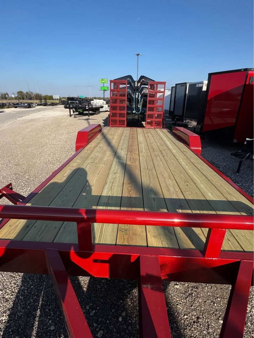 New Stanley Trailers 83X20 EQUIPMENT TRAILER STAND UP RAMPS HEAVY DUTY 14K GVWR Equipment Trailer