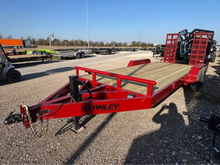 New Stanley Trailers 83X20 EQUIPMENT TRAILER STAND UP RAMPS HEAVY DUTY 14K GVWR Equipment Trailer