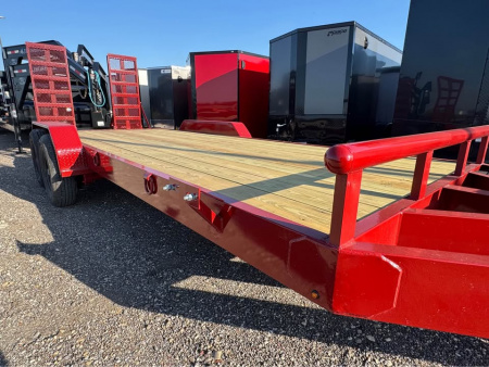 New Stanley Trailers 83X20 EQUIPMENT TRAILER STAND UP RAMPS HEAVY DUTY 14K GVWR Equipment Trailer