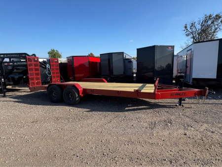 New Stanley Trailers 83X20 EQUIPMENT TRAILER STAND UP RAMPS HEAVY DUTY 14K GVWR Equipment Trailer