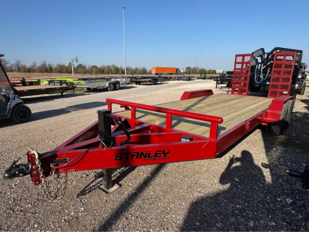 New Stanley Trailers 83X20 EQUIPMENT TRAILER STAND UP RAMPS HEAVY DUTY 14K GVWR Equipment Trailer