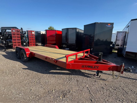 New Stanley Trailers 83X20 EQUIPMENT TRAILER STAND UP RAMPS HEAVY DUTY 14K GVWR Equipment Trailer
