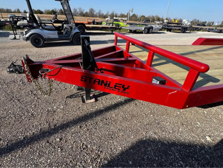 New Stanley Trailers 83X20 EQUIPMENT TRAILER STAND UP RAMPS HEAVY DUTY 14K GVWR Equipment Trailer