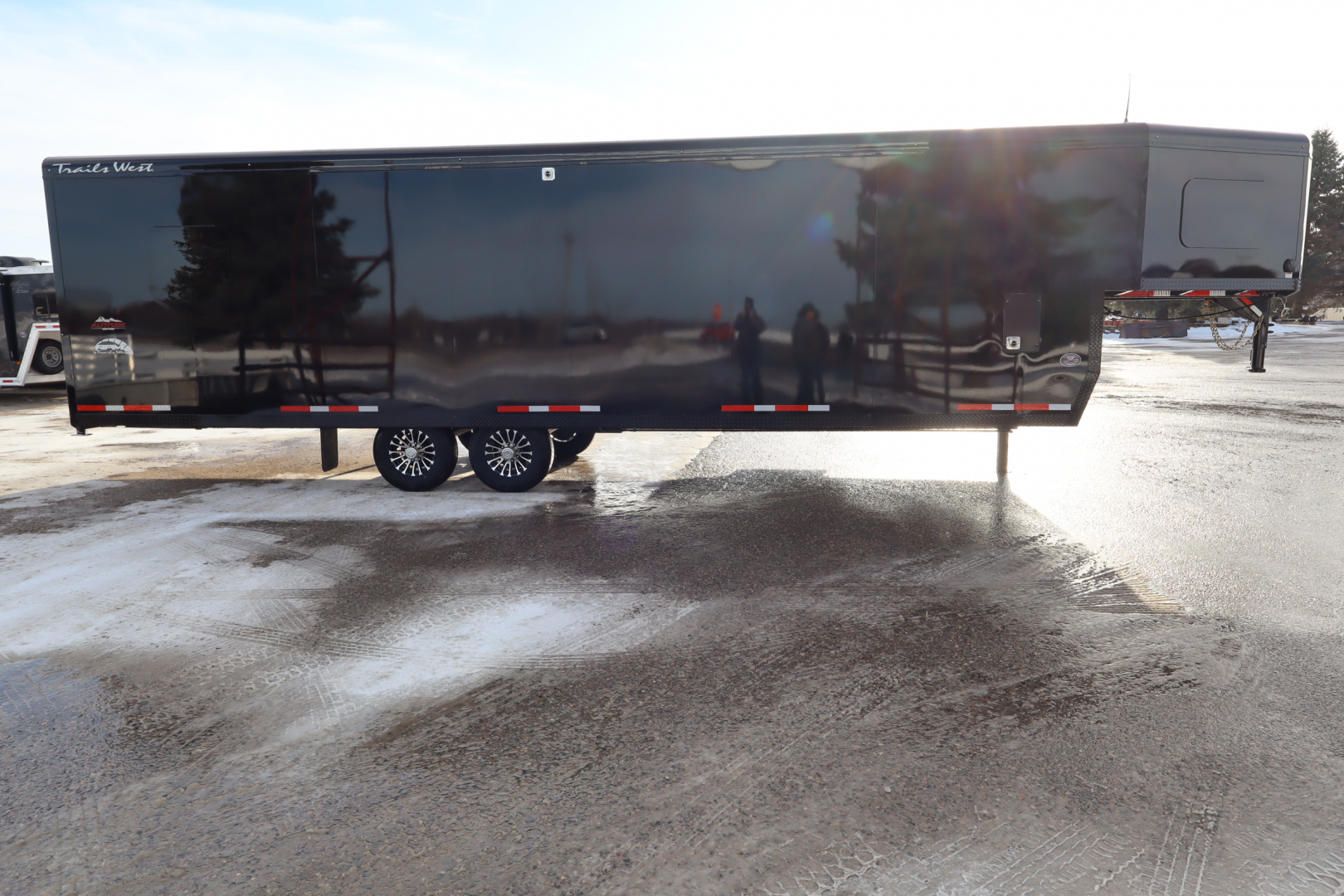 New 2026 Trails West 28' RPM Gooseneck Snowmobile Trailer