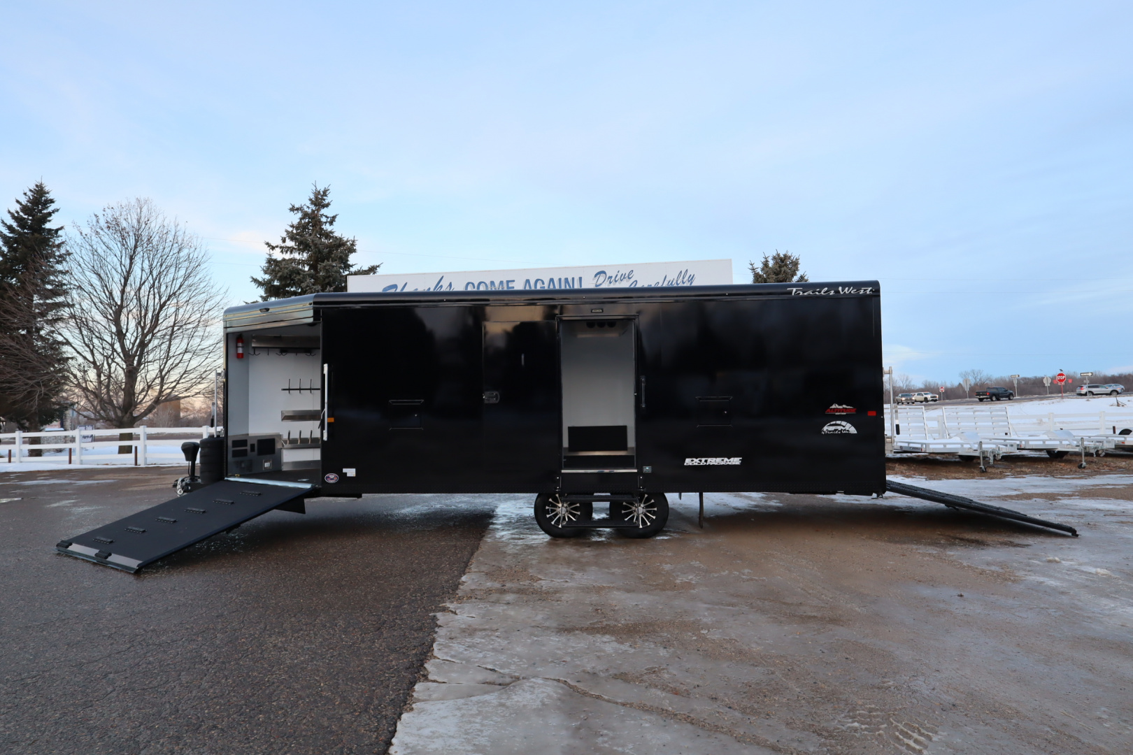 New 2026 Trails West RPM 28' BP Snowmobile Trailer