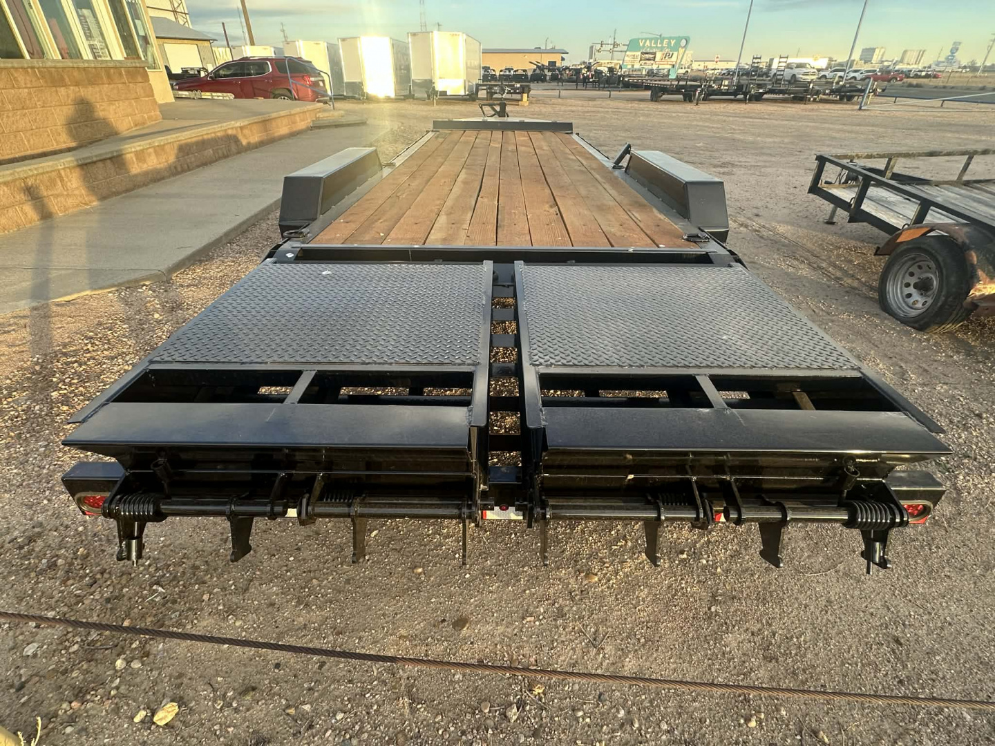 New 2026 Diamond T 7 x 24 Skid Pro Equipment Trailer w/ monster ramps