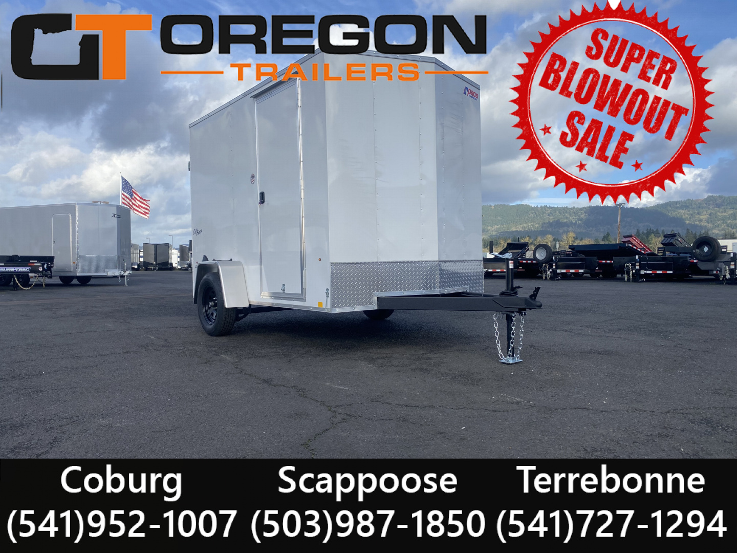New 2026 Pace American 6x10 Enclosed Outback DLX 3K GVWR