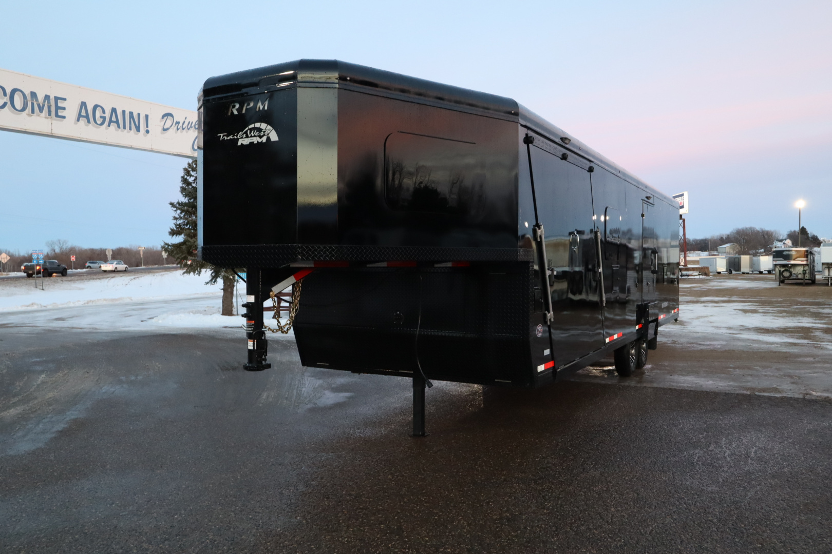 New 2026 Trails West 28' RPM GN Snowmobile Trailer