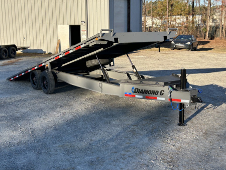 New 2026 Diamond C DET210 DECK OVER POWER TILT TRAILER WITH HYDRO JACK & WIRELESS REMOTE